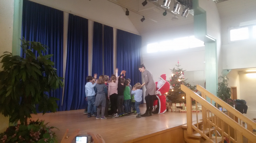 Hey Bambini. Da staunt der Weihnachtsmann